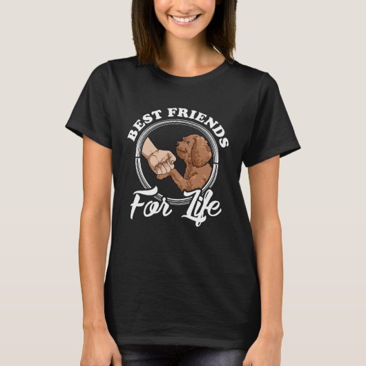 Labradoodle Beste Vrienden Labradoodle T-shirt (Voorkant)
