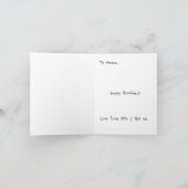 Labradoodle Birthday Card Persoonlijk Kaart (Binnen)