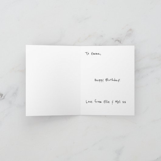 Labradoodle Birthday Card Persoonlijk Kaart (Binnen)