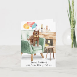 Labradoodle Birthday Card Persoonlijk Kaart