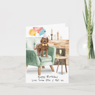 Labradoodle Birthday Card Persoonlijk Kaart