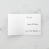 Labradoodle Birthday Card Persoonlijk Kaart (Binnen)