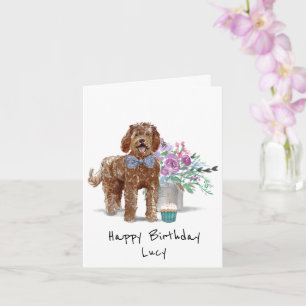 Labradoodle Birthday Card Persoonlijk Kaart