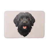 Labradoodle Black Dog Badmat (Voorkant)