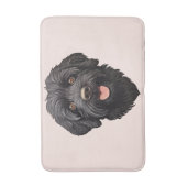 Labradoodle Black Dog Badmat (Voorkant Verticaal)
