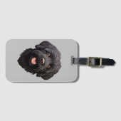 Labradoodle Black Dog Bagagelabel (Voorkant (horizontaal))