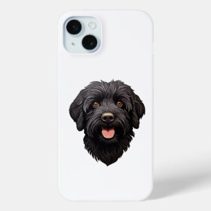 Labradoodle Black Dog Barely There iPhone 15 Plus Mini Hoesje