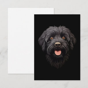 Labradoodle Black Dog Bedankkaart