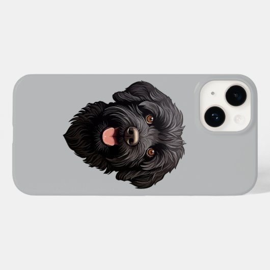 Labradoodle Black Dog Case-Mate iPhone Case (Achterkant (horizontaal))