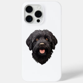 Labradoodle Black Dog iPhone 15 Pro Max Hoesje