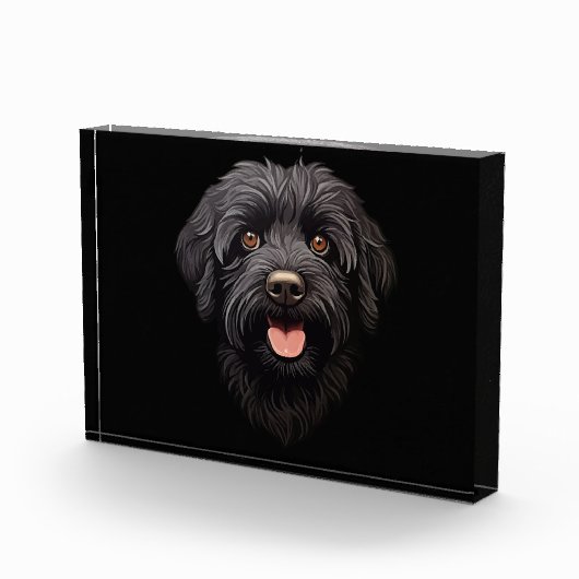 Labradoodle Black Dog Fotoblokken (Rechts)