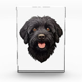 Labradoodle Black Dog Fotoblokken (Voorkant)