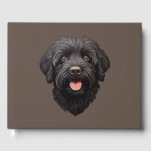 Labradoodle Black Dog Gastenboek (Voorkant)