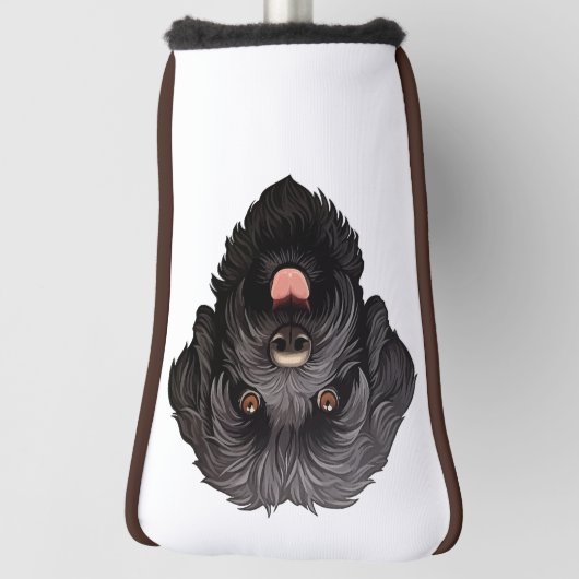 Labradoodle Black Dog Golfheadcover (Draai 90)