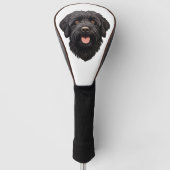 Labradoodle Black Dog Golfheadcover (Voorkant)