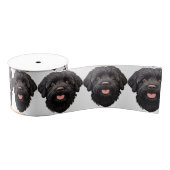Labradoodle Black Dog Grosgrain Lint (Spoel)