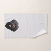 Labradoodle Black Dog Handdoek (Handdoek)