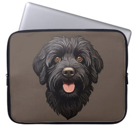 Labradoodle Black Dog Laptop Sleeve