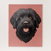 Labradoodle Black Dog Legpuzzel (Verticaal)
