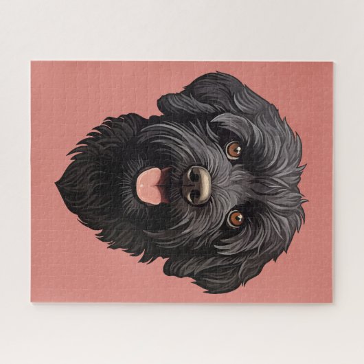 Labradoodle Black Dog Legpuzzel (Horizontaal)