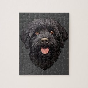 Labradoodle Black Dog Legpuzzel