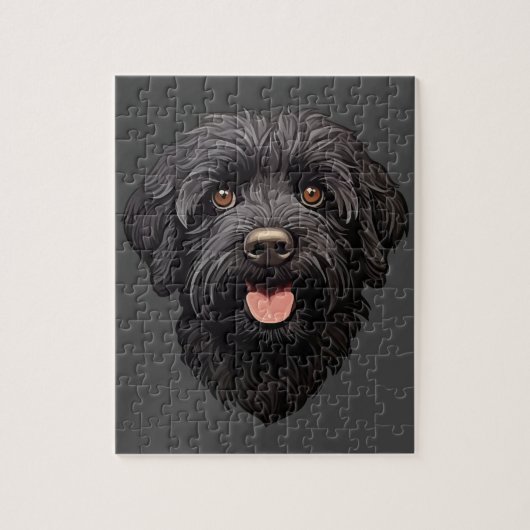 Labradoodle Black Dog Legpuzzel (Verticaal)