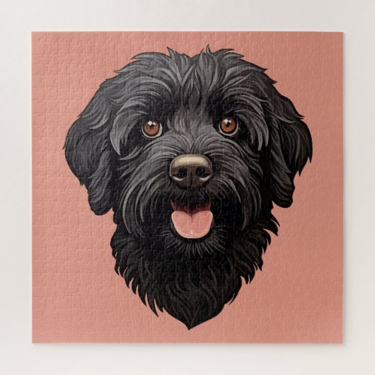 Labradoodle Black Dog Legpuzzel (Verticaal)