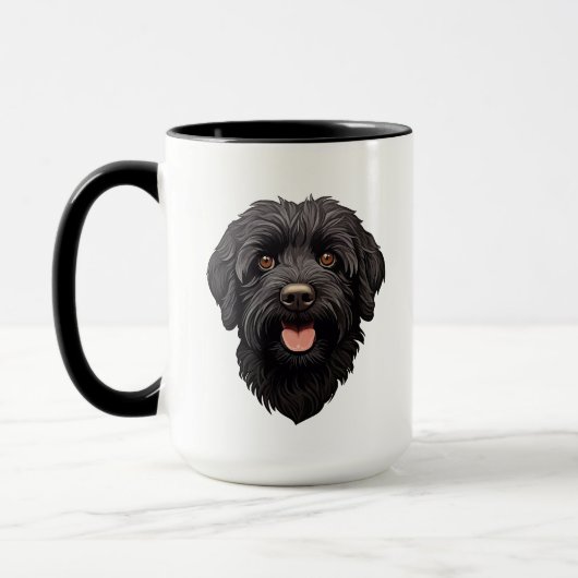 Labradoodle Black Dog Mok (Links)