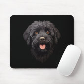 Labradoodle Black Dog Muismat (Met muis)
