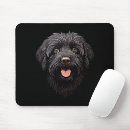 Labradoodle Black Dog Muismat