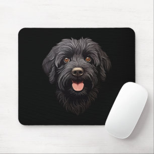 Labradoodle Black Dog Muismat