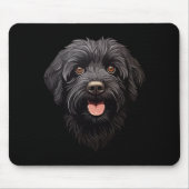 Labradoodle Black Dog Muismat (Voorkant)