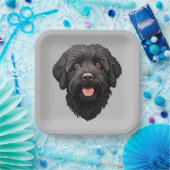 Labradoodle Black Dog Papieren Bordje (Feest)