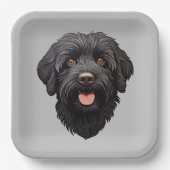 Labradoodle Black Dog Papieren Bordje (Voorkant)