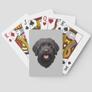 Labradoodle Black Dog Pokerkaarten