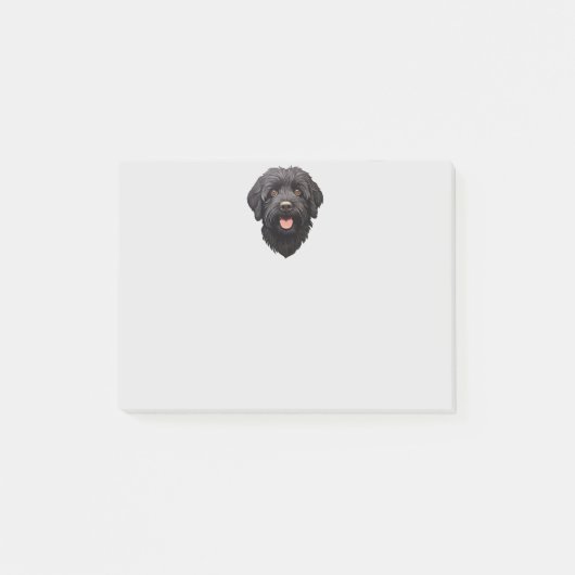 Labradoodle Black Dog Post-it® Notes (Voorkant)