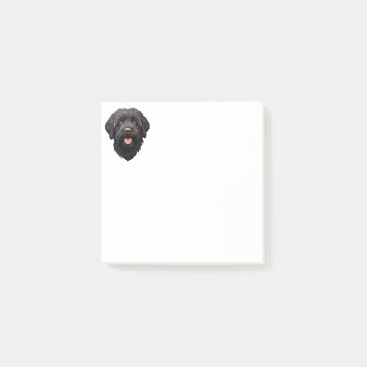 Labradoodle Black Dog Post-it® Notes (Voorkant)