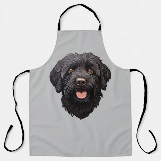 Labradoodle Black Dog Schort (Voorkant)