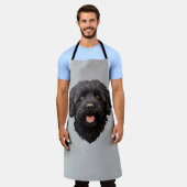 Labradoodle Black Dog Schort (Gedragen)