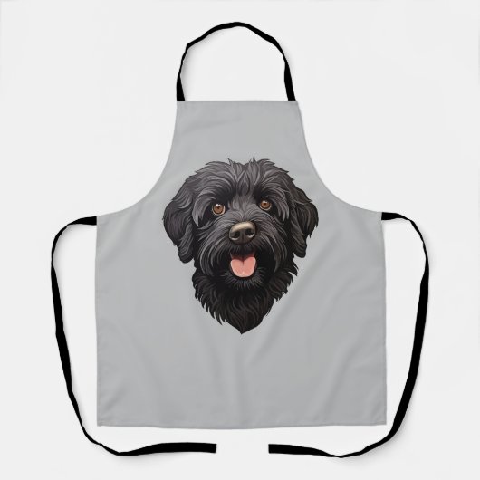 Labradoodle Black Dog Schort (Voorkant)