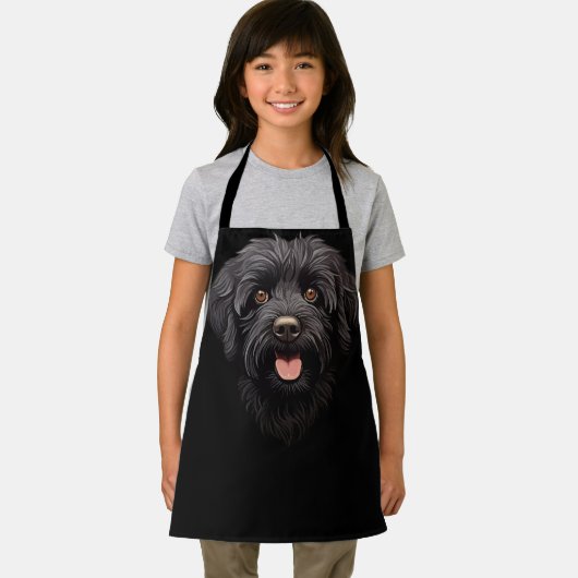 Labradoodle Black Dog Schort (Insitu)