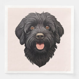 Labradoodle Black Dog Servet