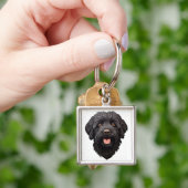 Labradoodle Black Dog Sleutelhanger (Hand)