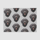 Labradoodle Black Dog Tissuepapier (Voorkant)