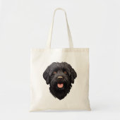 Labradoodle Black Dog Tote Bag (Voorkant)