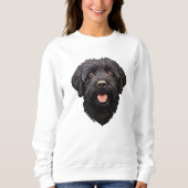 Labradoodle Black Dog Trui (Voorkant)