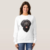 Labradoodle Black Dog Trui (Voorkant volledig)