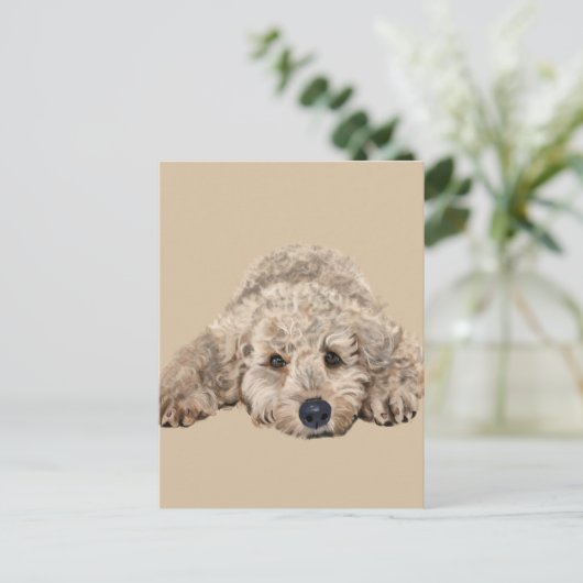 Labradoodle Briefkaart (Staand voorkant)
