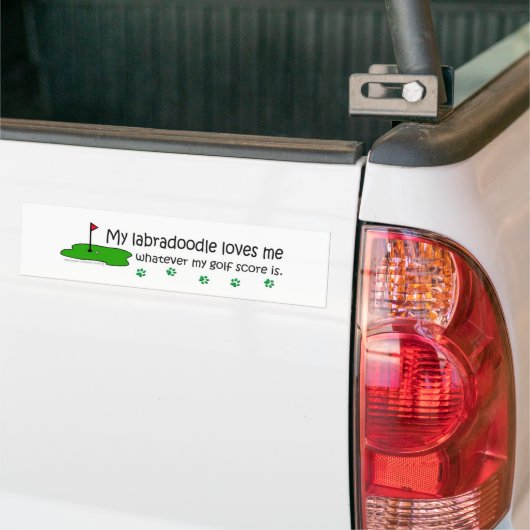 Labradoodle Bumpersticker (Op Truck)