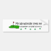 Labradoodle Bumpersticker (Voorkant)